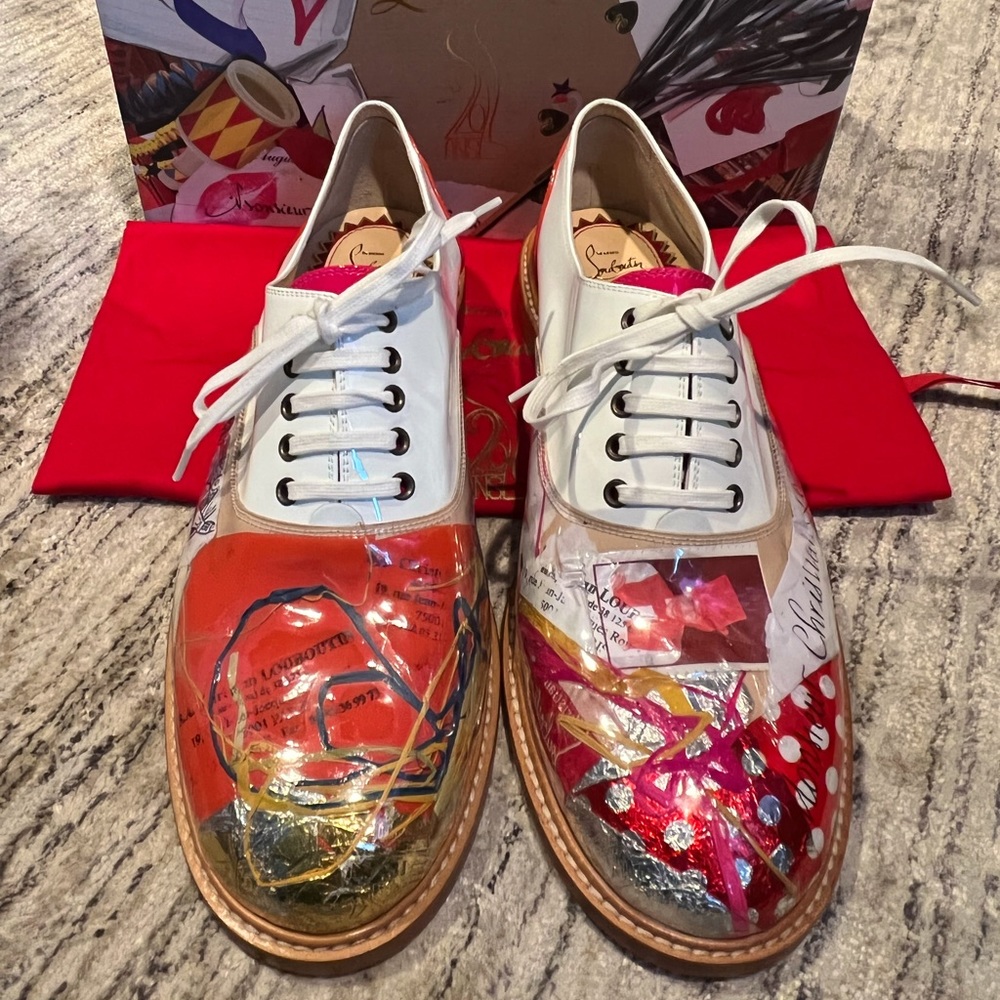 Christian Louboutin Havana Woman Trash 20th Anniversary Oxford Flats